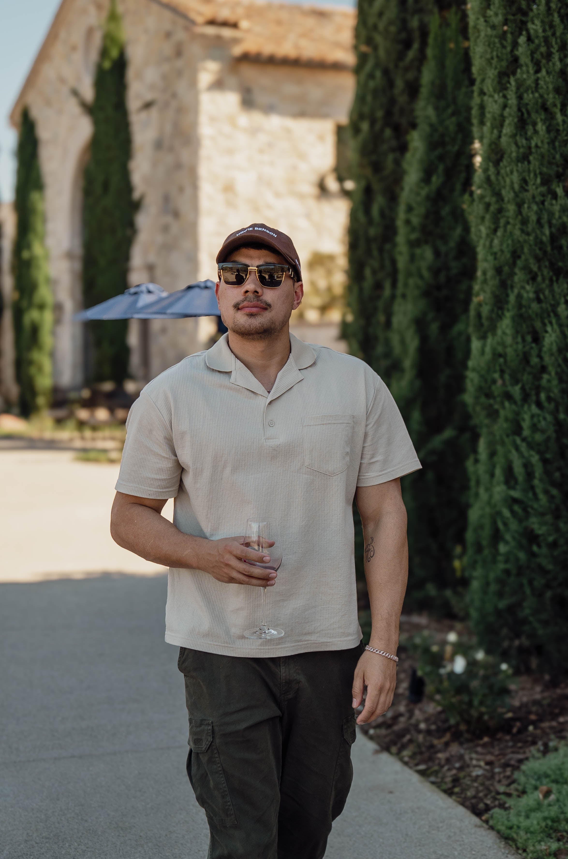 Ottoman Camp Collar Polo - Sand – Howie Benson