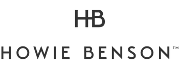 Howie Benson logo with 'HB' above the name on a white background